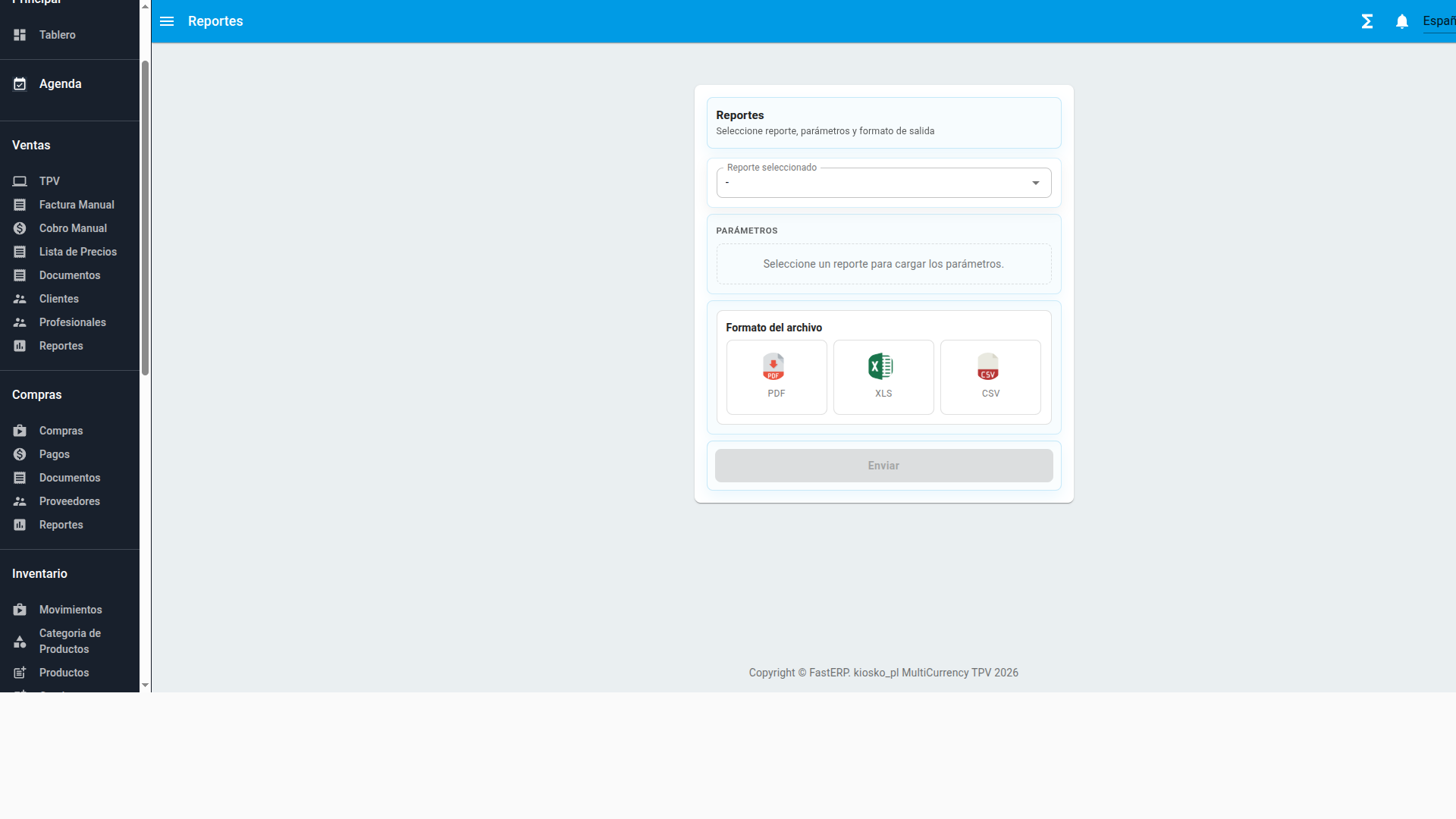 Reportes de ventas exportables en PDF, Excel y CSV